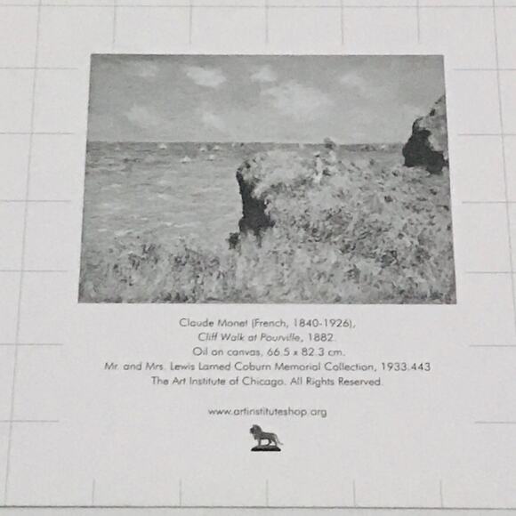 Claude Monet Cliff Walk at Pourville paper sheet - Picture 5 of 6